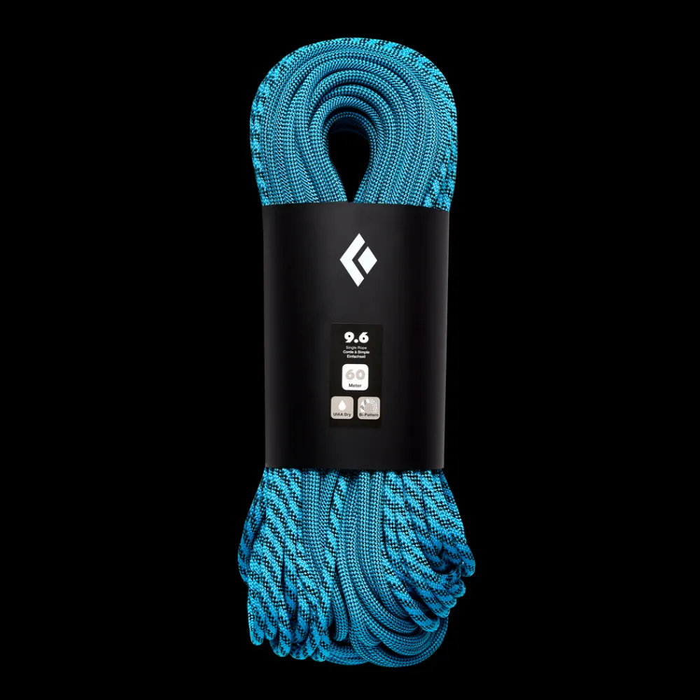 Black Diamond Trad Klettern^9.6 Dry Climbing Rope - Bi-Pattern