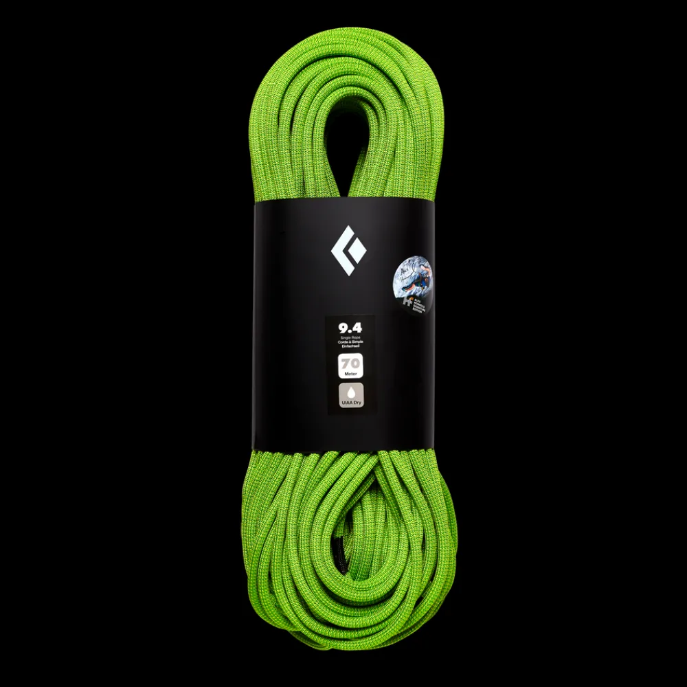 Black Diamond Sportklettern^9.4 Dry Climbing Rope - Honnold Edition