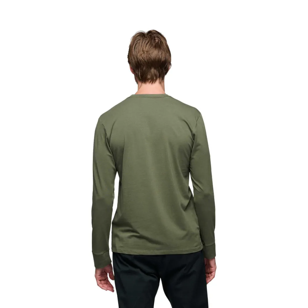 Black Diamond Hallenklettern^Men's Heritage Wordmark Long Sleeve Tee