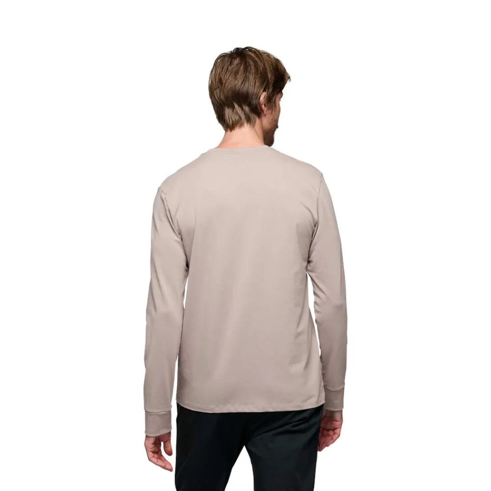 Black Diamond Hallenklettern^Men's Heritage Wordmark Long Sleeve Tee