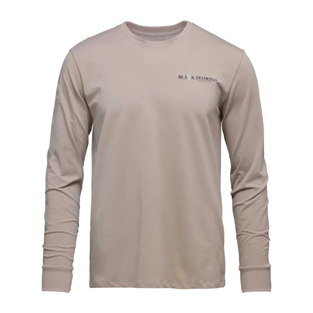 Black Diamond Hallenklettern^Men's Heritage Wordmark Long Sleeve Tee