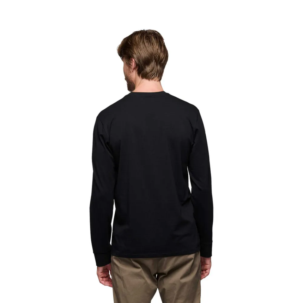 Black Diamond Hallenklettern^Men's Heritage Wordmark Long Sleeve Tee