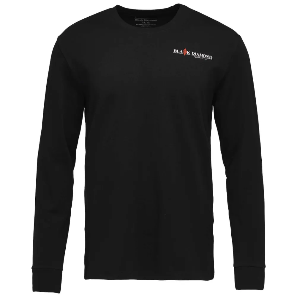 Black Diamond Hallenklettern^Men's Heritage Wordmark Long Sleeve Tee