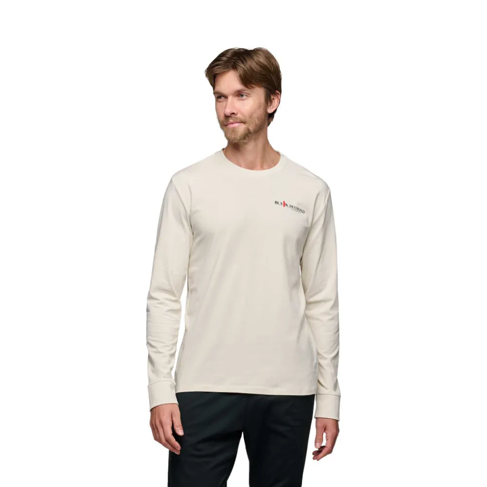 Black Diamond Hallenklettern^Men's Heritage Wordmark Long Sleeve Tee