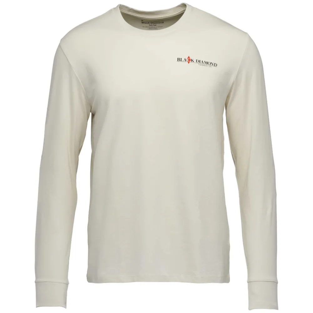 Black Diamond Hallenklettern^Men's Heritage Wordmark Long Sleeve Tee