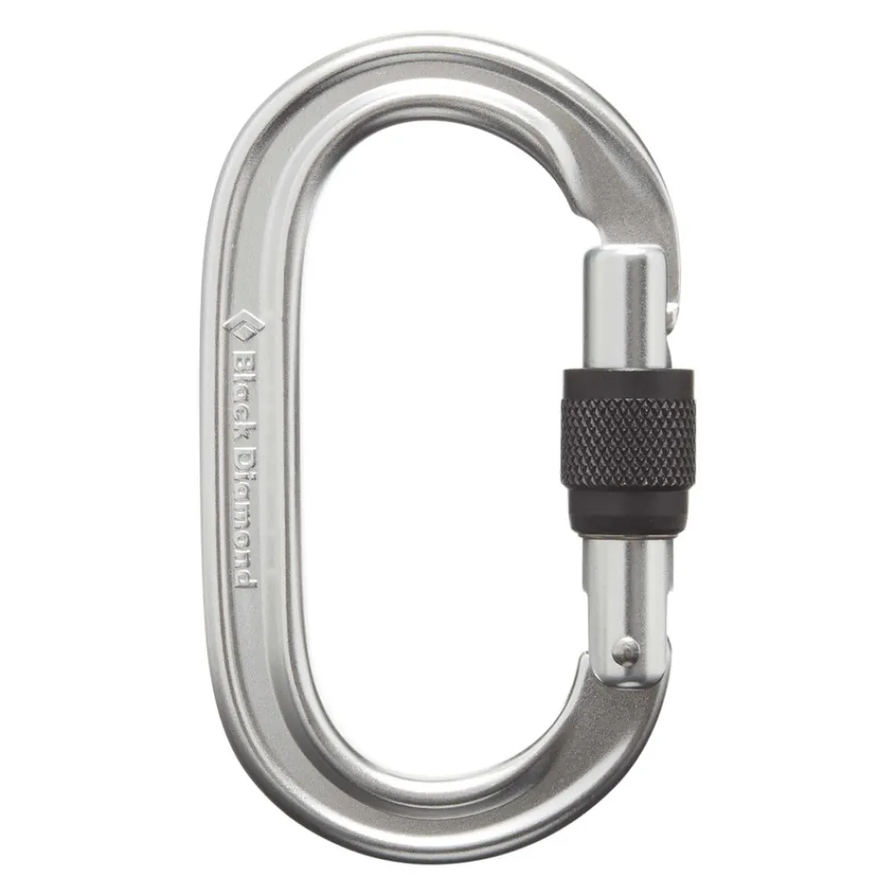 Black Diamond Karabiner^Oval Keylock Screwgate Carabiner