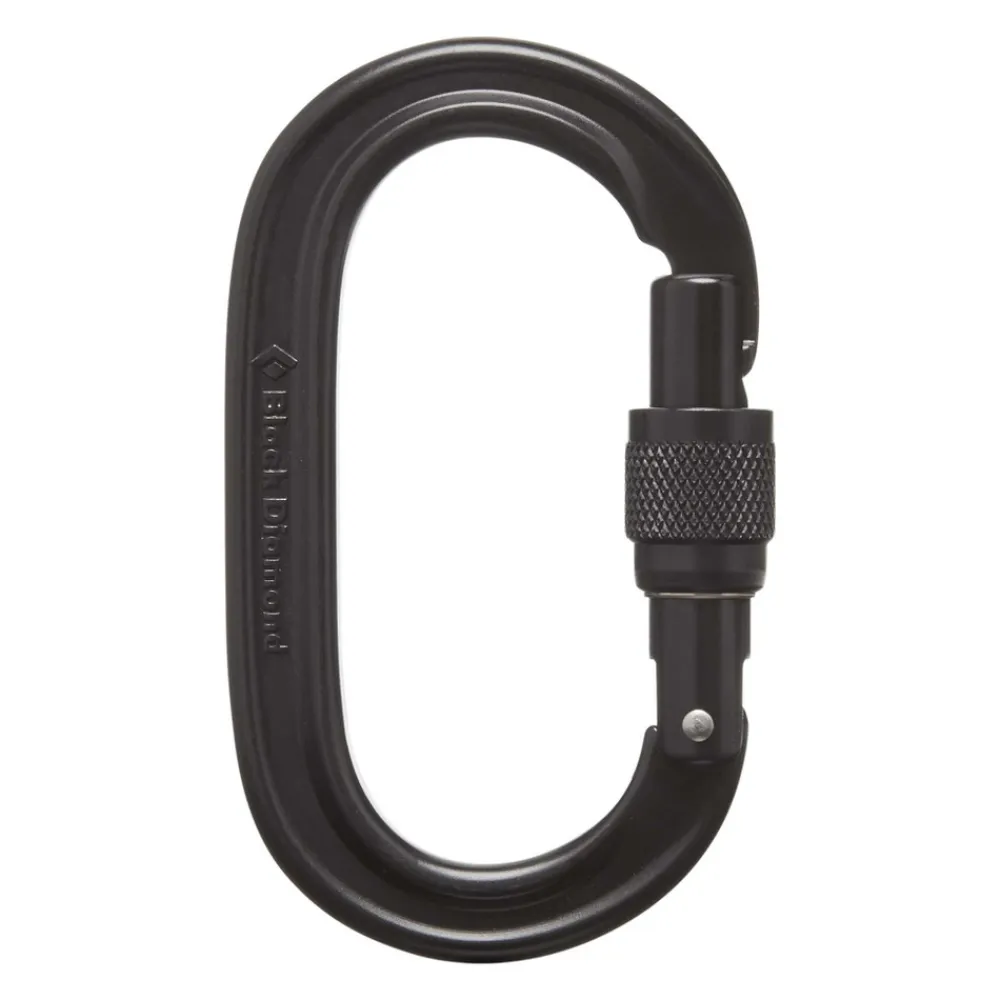 Black Diamond Karabiner^Oval Keylock Screwgate Carabiner