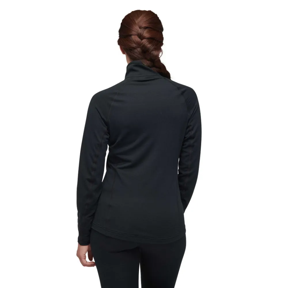 Damen Black Diamond Fleece^Women's Coefficient LT Quarter Zip Pullover