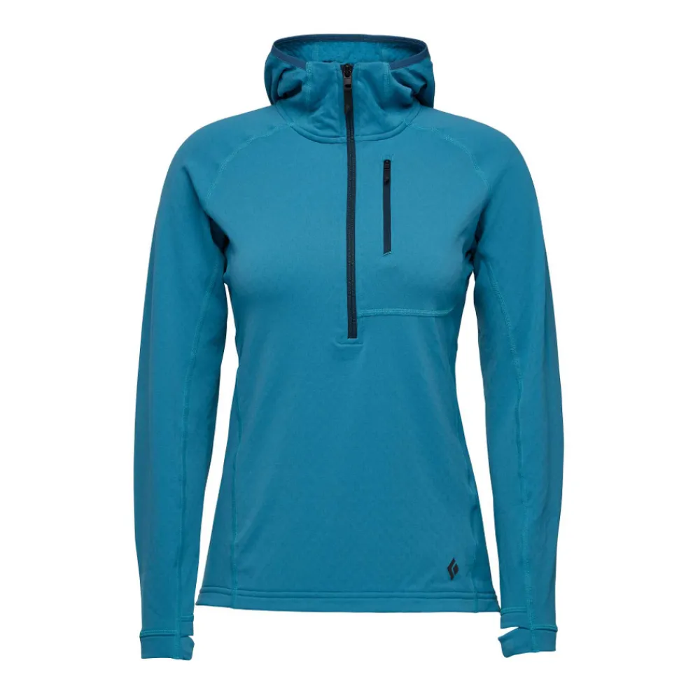 Black Diamond Alpines Klettern^Women's Coefficient Quarter Zip Fleece Hoody