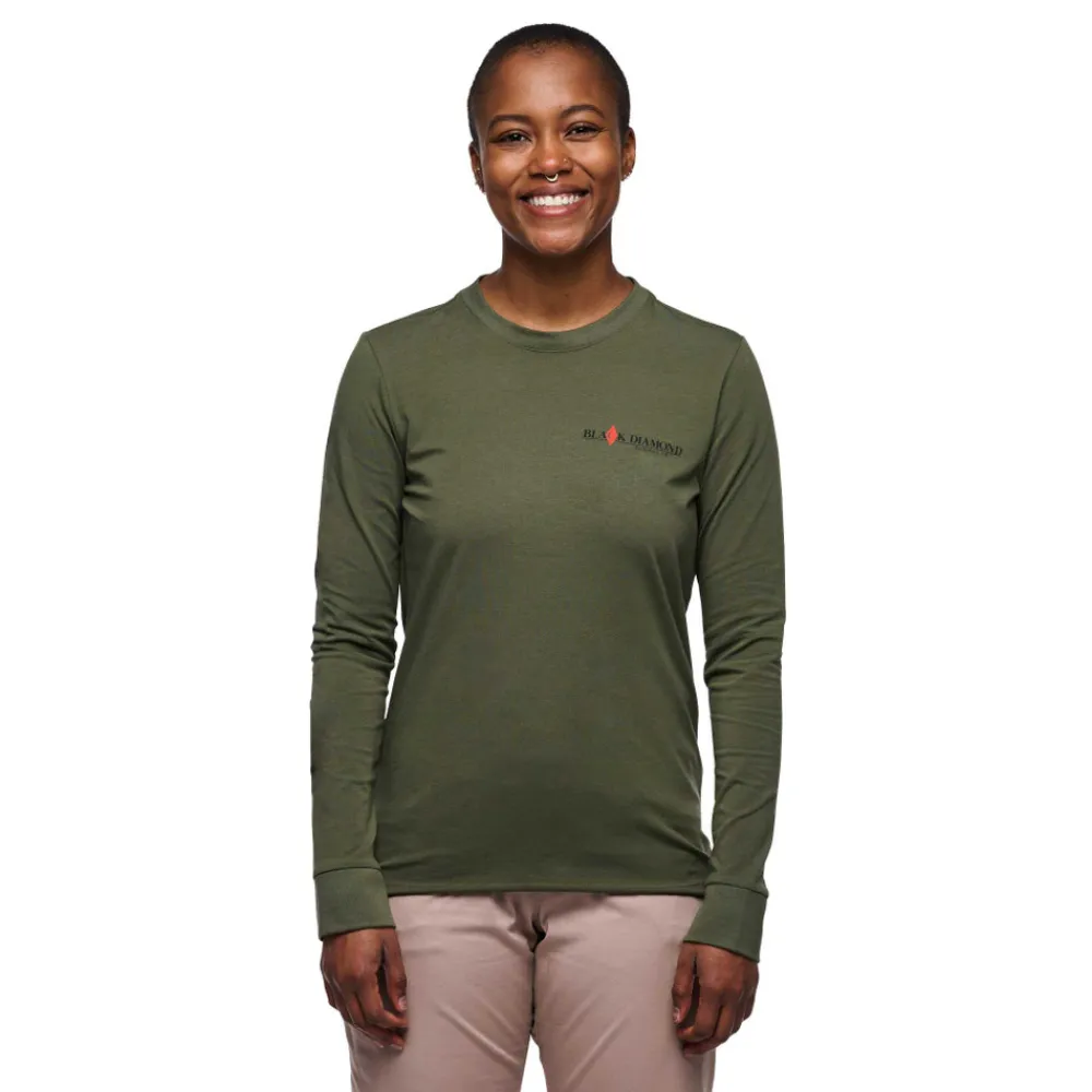 Damen Black Diamond T-Shirts & Tanktops^Women's Heritage Wordmark Long Sleeve Tee