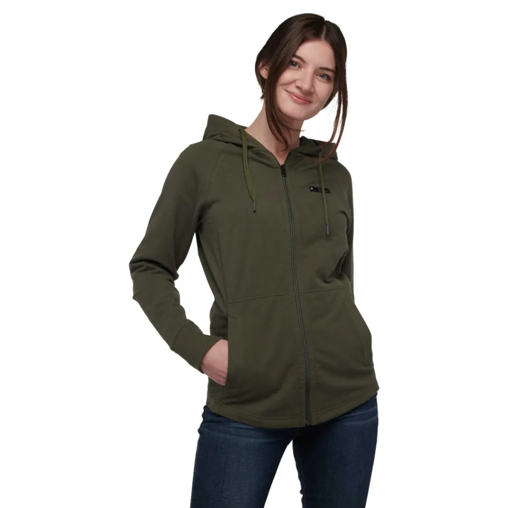 Damen Black Diamond Kapuzenpullover^Women's Rise and Climb Full Zip Hoody