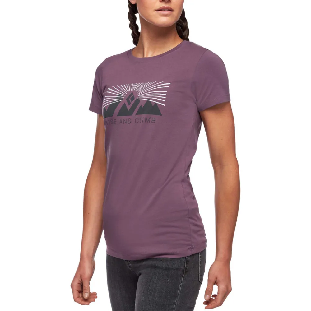 Damen Black Diamond T-Shirts & Tanktops^Women's Rise and Climb Short Sleeve Tee