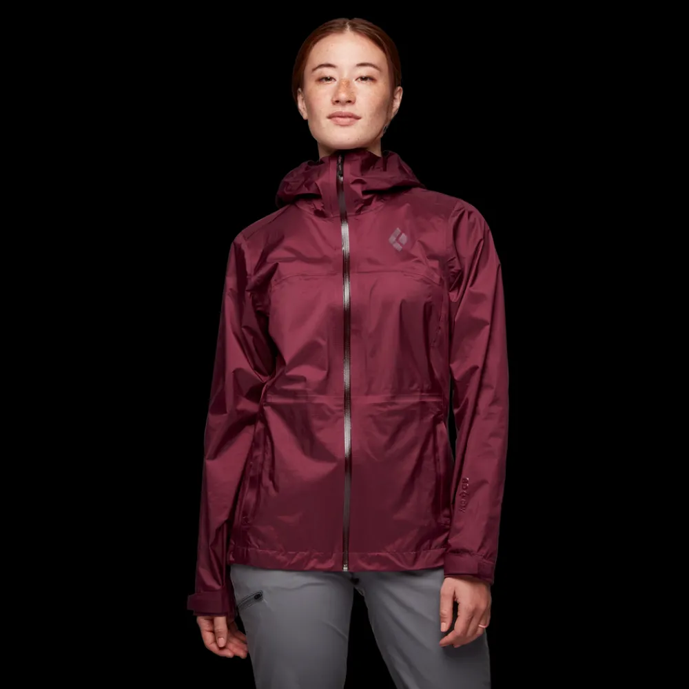 Damen Black Diamond Hardshell^Women's Treeline Rain Shell